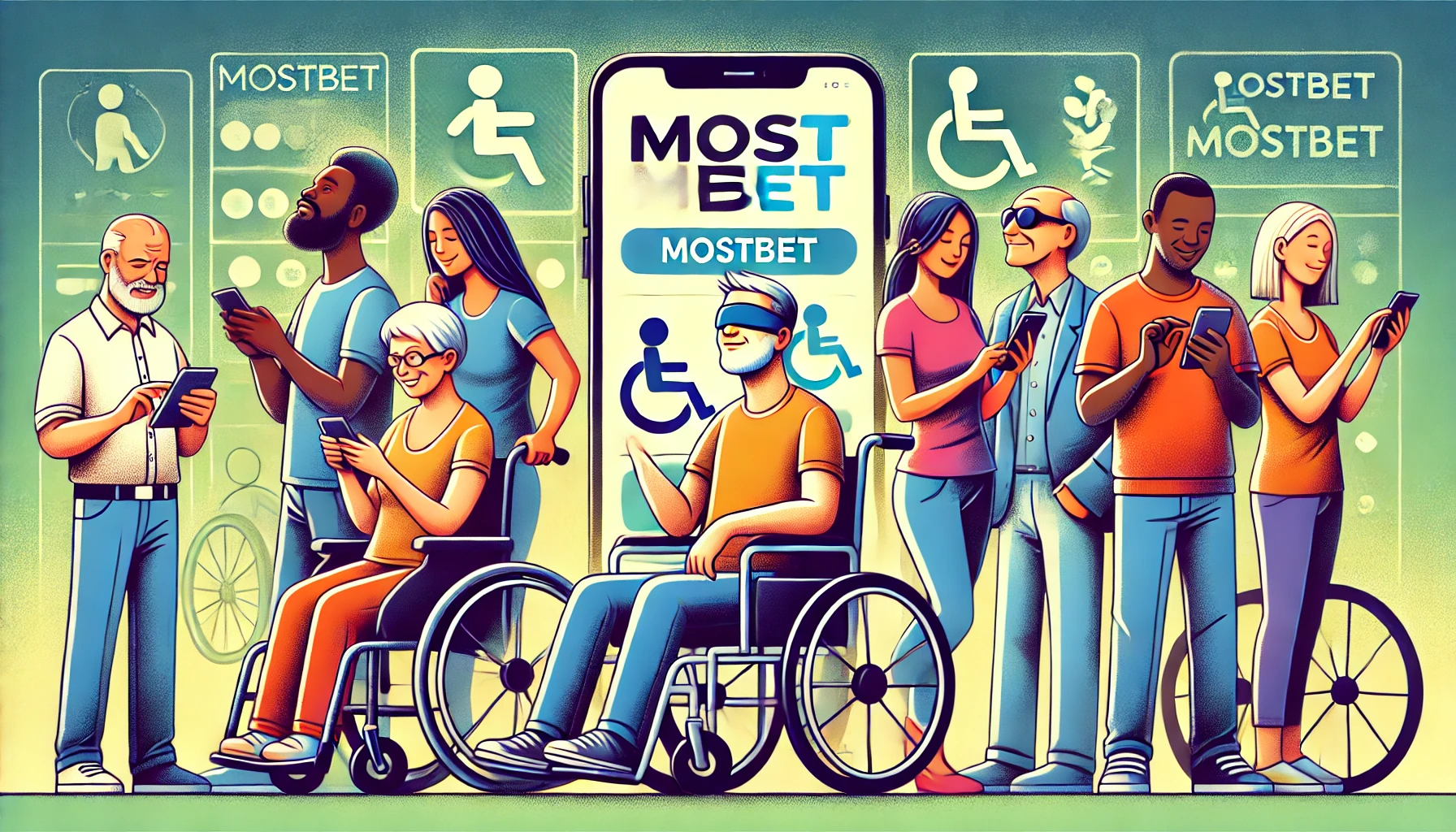 Engelliler için Mostbet mobil uygulaması