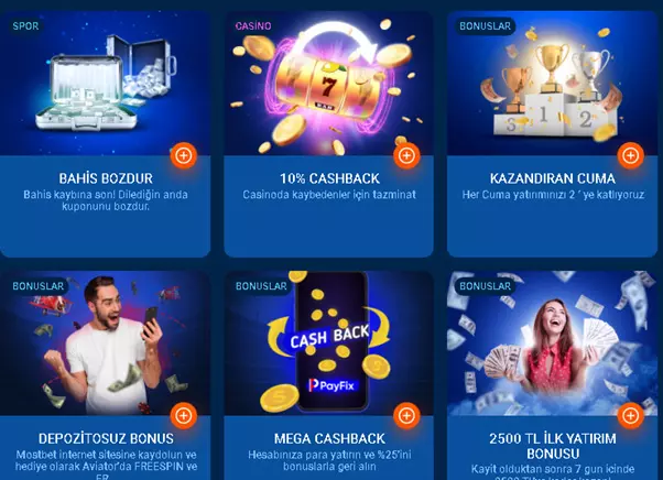 Türkçe Mostbet'te bonuslar ve promosyonlar